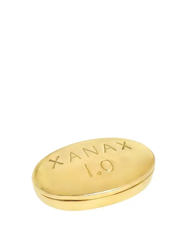 Xanax Brass Pill Box