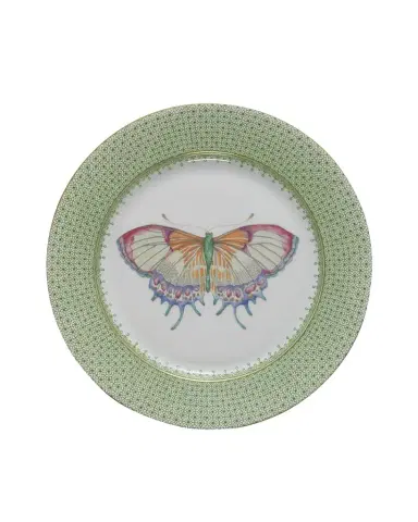 Mottahedeh Apple Lace Dessert Plate with Butterfly Center | Thumbnail 1