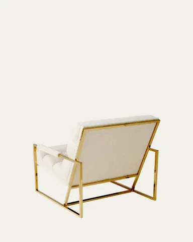 Jonathan Adler Channeled Goldfinger Lounge Chair | Thumbnail 3