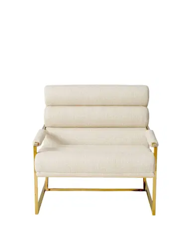 Jonathan Adler Channeled Goldfinger Lounge Chair | Thumbnail 1