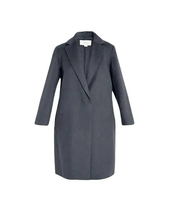 Vince Classic Straight Wool-Blend Coat