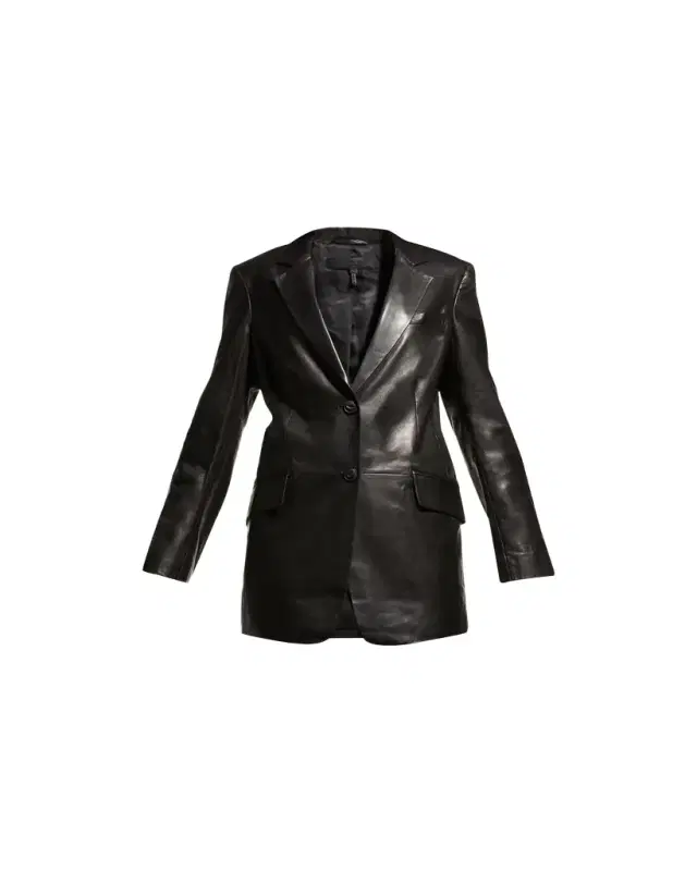 rag & bone Charles Lambskin Leather Blazer