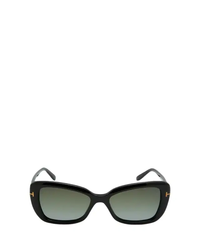 TOM FORD Maeve Havana Acetate Butterfly Sunglasses