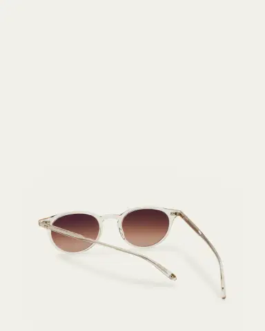 Garrett Leight Men's Clune Sun Keyhole-Bridge Round Sunglasses | Thumbnail 3