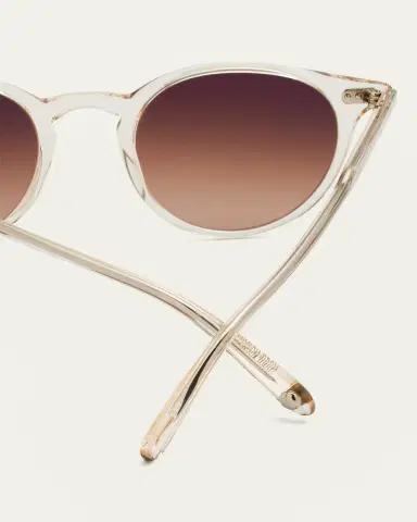 Garrett Leight Men's Clune Sun Keyhole-Bridge Round Sunglasses | Thumbnail 4