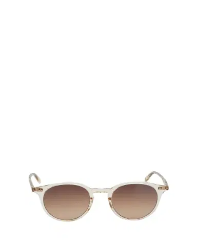 Garrett Leight Men's Clune Sun Keyhole-Bridge Round Sunglasses | Thumbnail 1