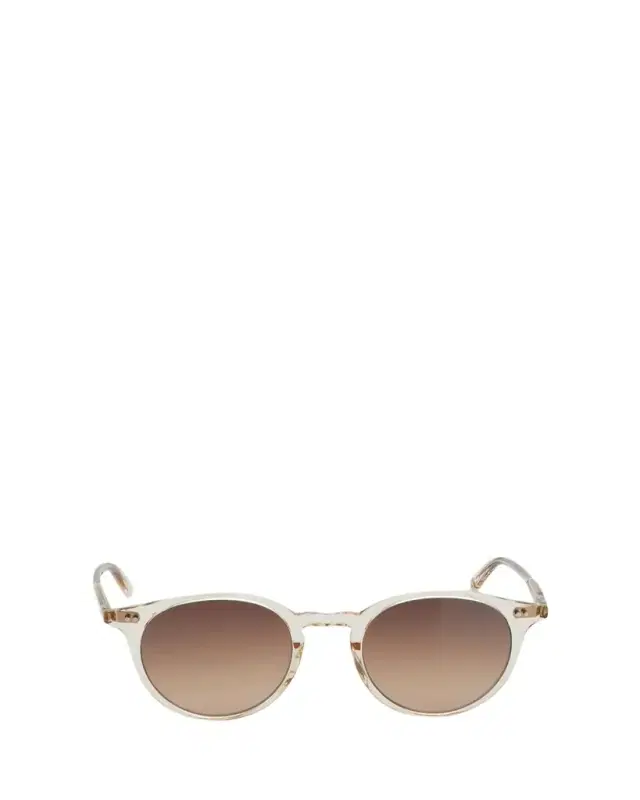 Garrett Leight Men's Clune Sun Keyhole-Bridge Round Sunglasses