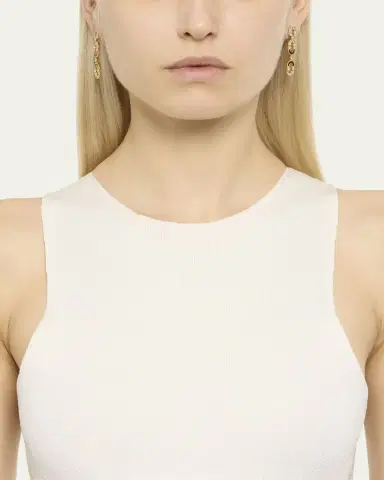 Viltier Magnetic Duo Earrings in Onyx, 18K Yellow Gold and Diamonds | Thumbnail 2