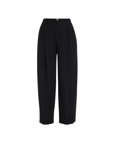 Vince Drop-Waist Pleated Crepe Trousers | Thumbnail 1