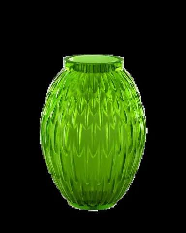 Lalique Green Meadow Plumes Vase | Thumbnail 2