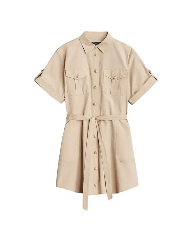 rag & bone Roxanne Short Sleeve Mini Utility Dress