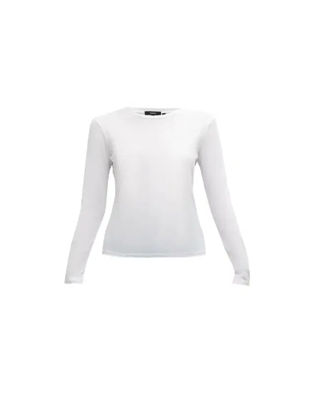 Theory Tiny Tee Long-Sleeve Cotton T-Shirt