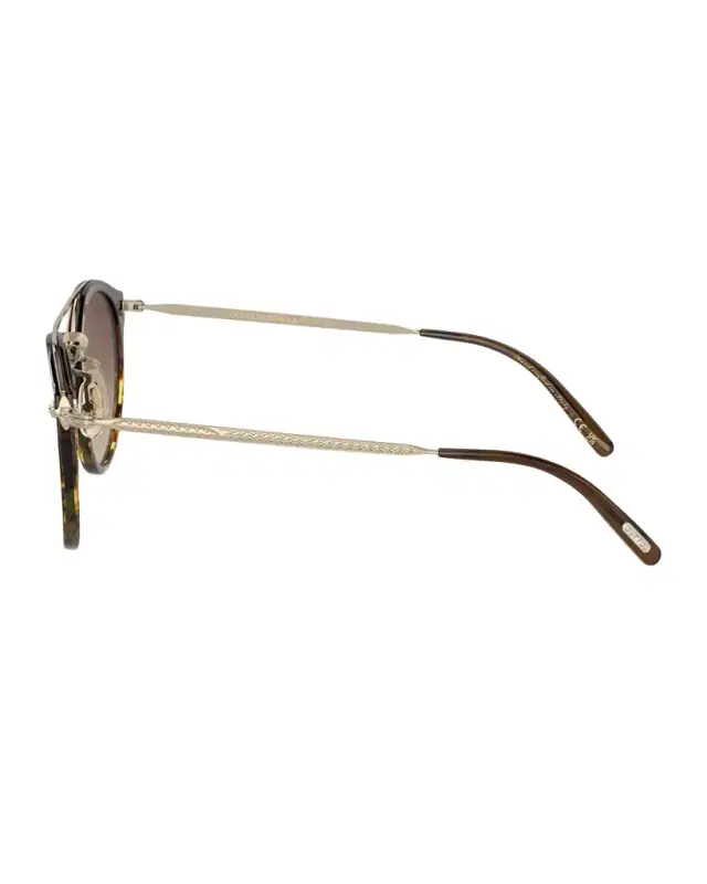 Remick Filigree Acetate & Metal Aviator Sunglasses