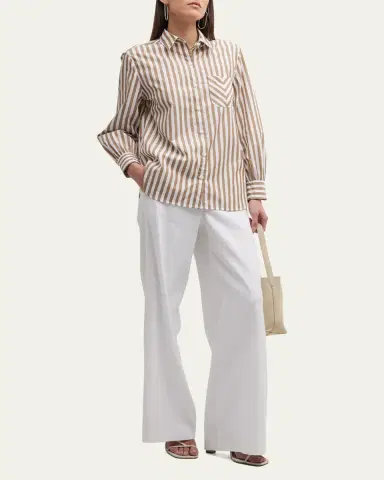 rag & bone Maxine Striped Button-Front Shirt | Thumbnail 2