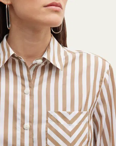 rag & bone Maxine Striped Button-Front Shirt | Thumbnail 5