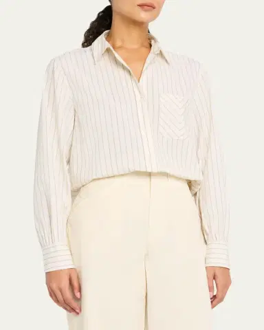 rag & bone Maxine Striped Button-Front Shirt | Thumbnail 8