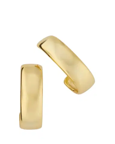 V.BELLAN Nessi Hoop Earrings with 18K Yellow Gold Plating | Thumbnail 1