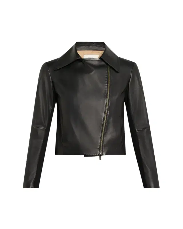 Vince Leather Zip-Front Jacket