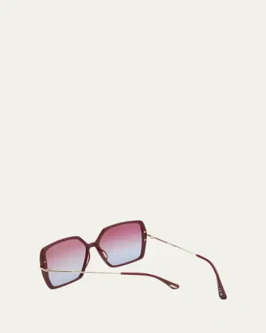 TOM FORD Joanna Mixed-Media Butterfly Sunglasses | Thumbnail 3