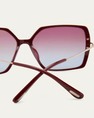 TOM FORD Joanna Mixed-Media Butterfly Sunglasses | Thumbnail 5