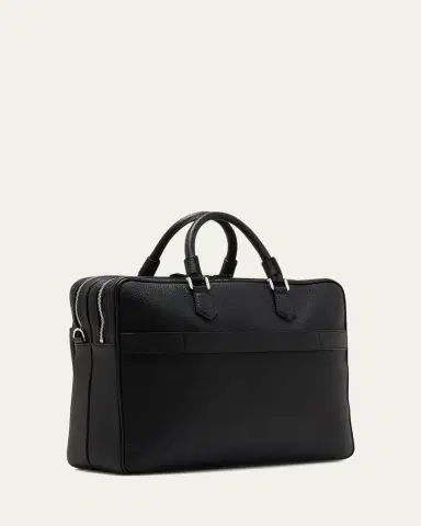 Serapian Men's Leather Double Briefcase | Thumbnail 3