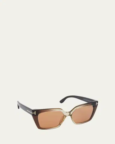 Tom Ford Winona Acetate T-Logo Cat-Eye Sunglasses | Thumbnail 2 Tom Ford Winona Acetate T-Logo Cat-Eye Sunglasses | Thumbnail 2