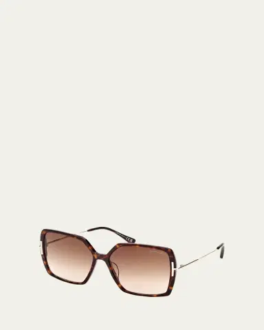 Tom Ford Joanna Mixed-Media Butterfly Sunglasses | Thumbnail 2