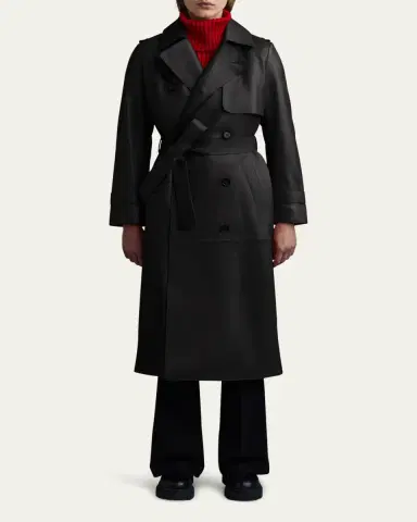 Mackage Gael Belted Leather Trench Coat | Thumbnail 2 Mackage Gael Belted Leather Trench Coat | Thumbnail 2