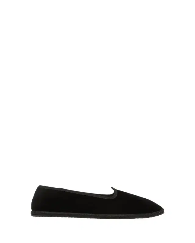 Velvet Slip-On Ballerina Loafers