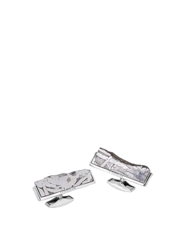 Men's Limited Edition Meteorite Seymchan Etched Cufflinks
