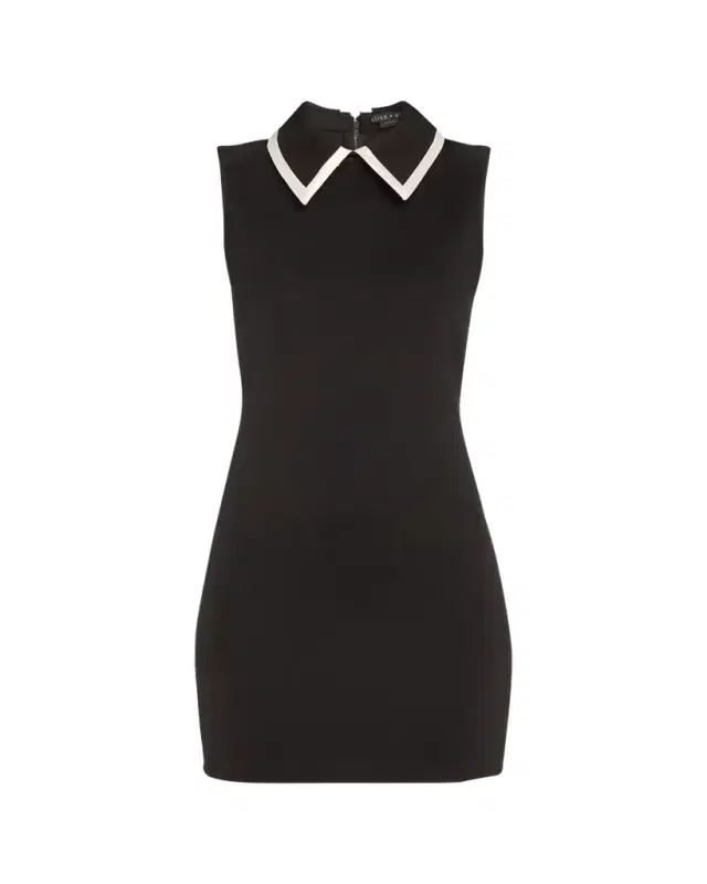 ALICE + OLIVIA Wynell Collared Mini Dress