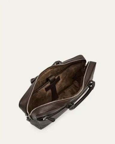 Serapian Men's Slim Briefcase in Cachemire Leather | Thumbnail 2