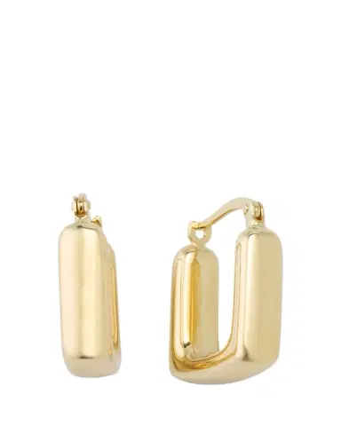 V.BELLAN 14K Yellow Gold Small Square Hoop Earrings | Thumbnail 1