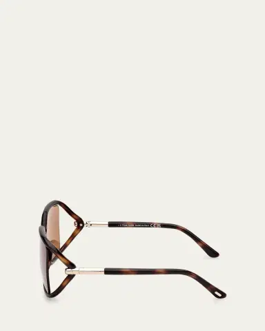 TOM FORD Cut-Out Injected Plastic Rectangle Sunglasses | Thumbnail 3 TOM FORD Cut-Out Injected Plastic Rectangle Sunglasses | Thumbnail 3