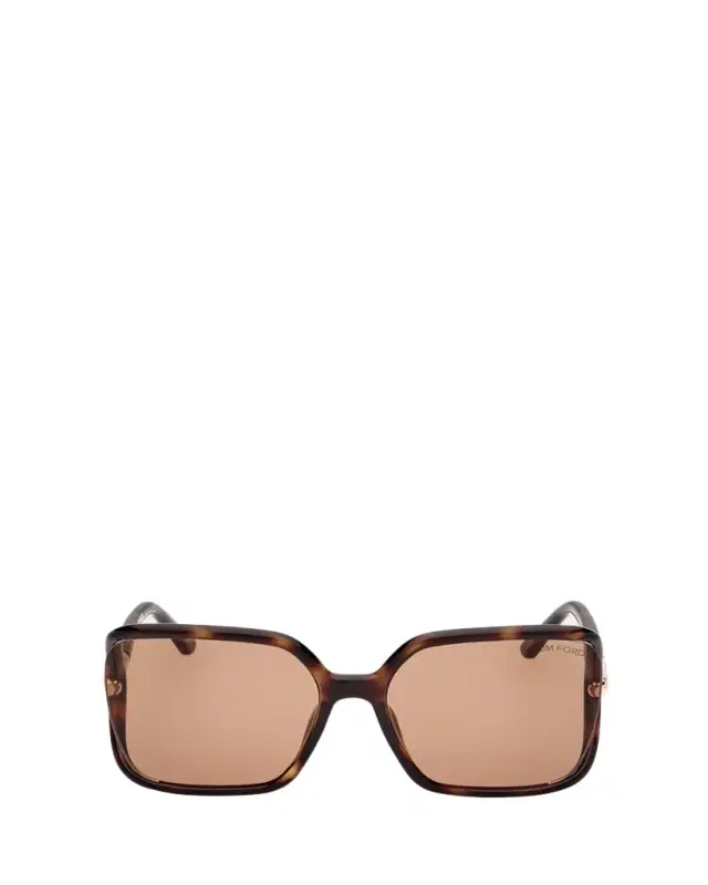 TOM FORD Cut-Out Injected Plastic Rectangle Sunglasses