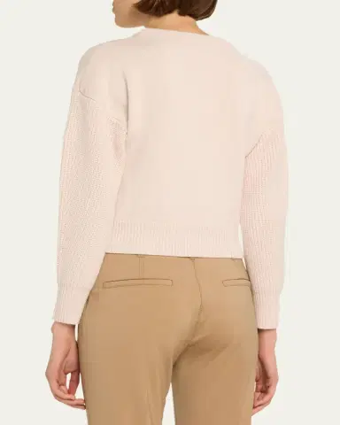 Yves Salomon Cashmere Wool Button-Front Cardigan | Thumbnail 3 Yves Salomon Cashmere Wool Button-Front Cardigan | Thumbnail 3
