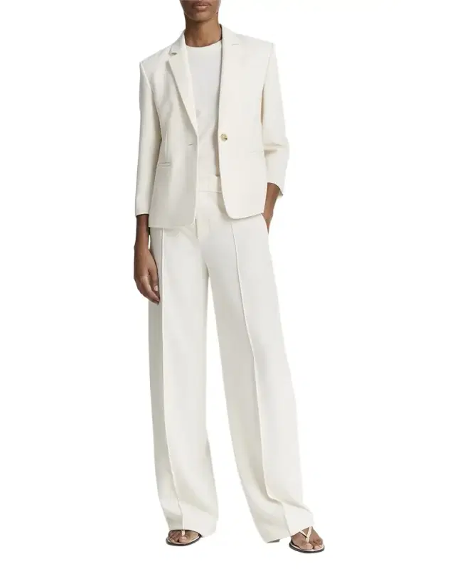 Vince Shrunken Bracelet-Sleeve Blazer