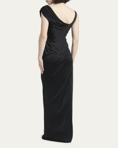 Versace Ruched Jersey Gown | Thumbnail 3