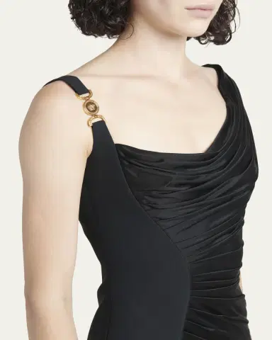 Versace Ruched Jersey Gown | Thumbnail 5