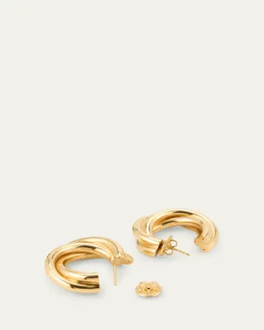 Sidney Garber 18K Yellow Gold Triple Intertwined Hoop Earrings | Thumbnail 4