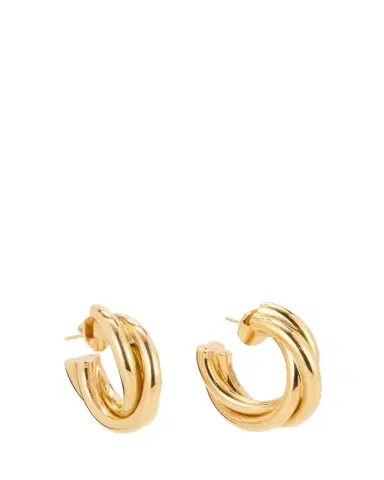 Sidney Garber 18K Yellow Gold Triple Intertwined Hoop Earrings | Thumbnail 1