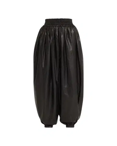 Marc Jacobs Runway High-Waist Gathered Leather Pants | Thumbnail 1