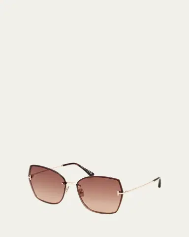 Tom Ford Nickie Metal Butterfly Sunglasses | Thumbnail 2 Tom Ford Nickie Metal Butterfly Sunglasses | Thumbnail 2