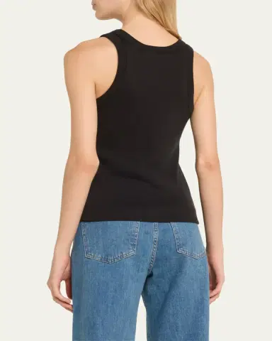 Veronica Beard Birke Scoop-Neck Tank Top | Thumbnail 3