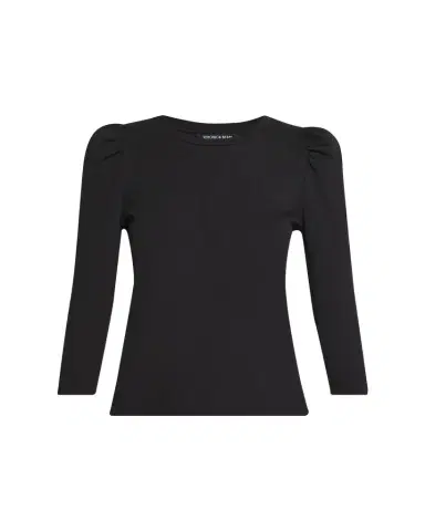Veronica Beard Britney Puff-Sleeve Cotton Top | Thumbnail 1