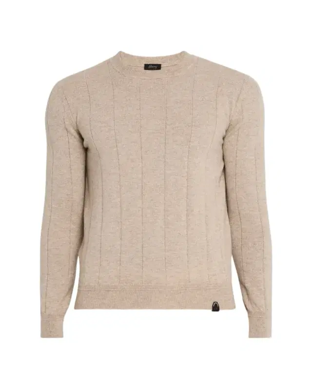 Men's Cashmere Rib Crewneck Sweater