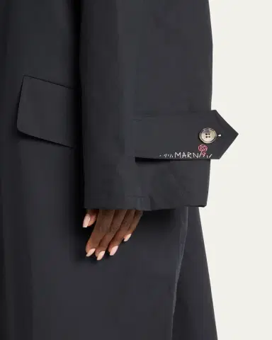 Marni Button Down Cropped Poplin Shirt | Thumbnail 5 Marni Button Down Cropped Poplin Shirt | Thumbnail 5