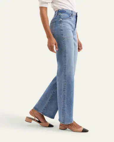 Veronica Beard Crosbie Wide-Leg Jeans with Pocket Details | Thumbnail 4 Veronica Beard Crosbie Wide-Leg Jeans with Pocket Details | Thumbnail 4