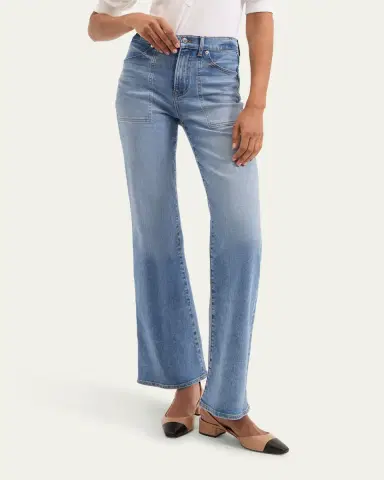 Veronica Beard Crosbie Wide-Leg Jeans with Pocket Details | Thumbnail 5 Veronica Beard Crosbie Wide-Leg Jeans with Pocket Details | Thumbnail 5