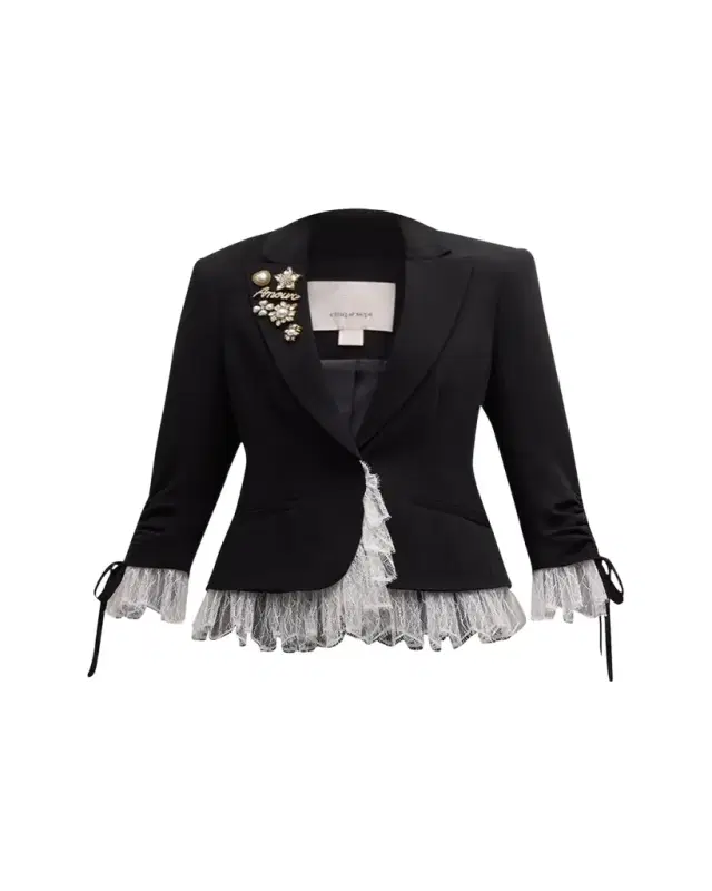 Cinq à Sept Le Petit Lace and Brooch Roxie Blazer
